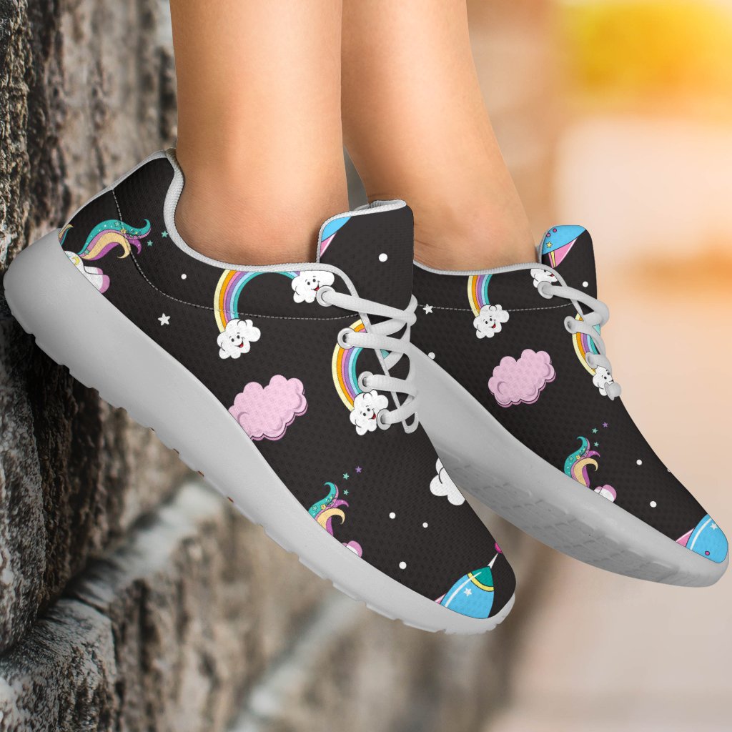 Star Space Unicorn Pattern Print Sport Shoes GearFrost