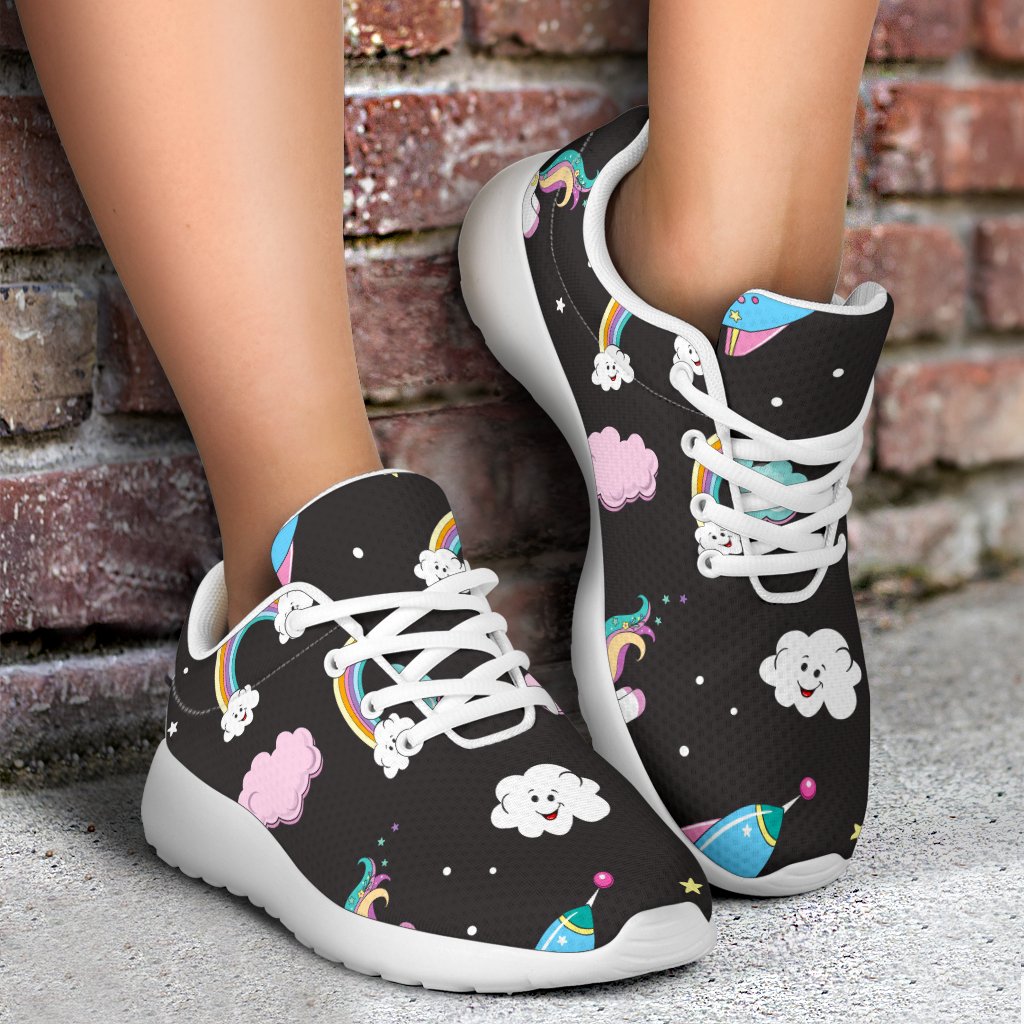 Star Space Unicorn Pattern Print Sport Shoes GearFrost