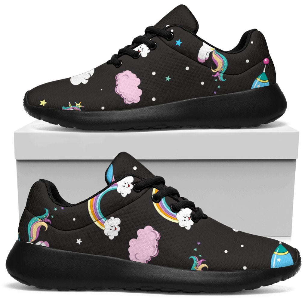 Star Space Unicorn Pattern Print Sport Shoes GearFrost