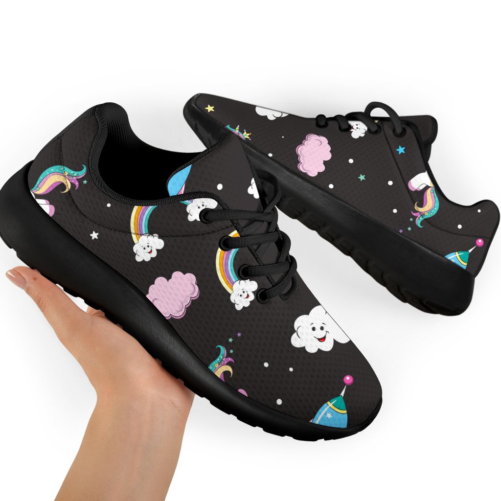 Star Space Unicorn Pattern Print Sport Shoes GearFrost