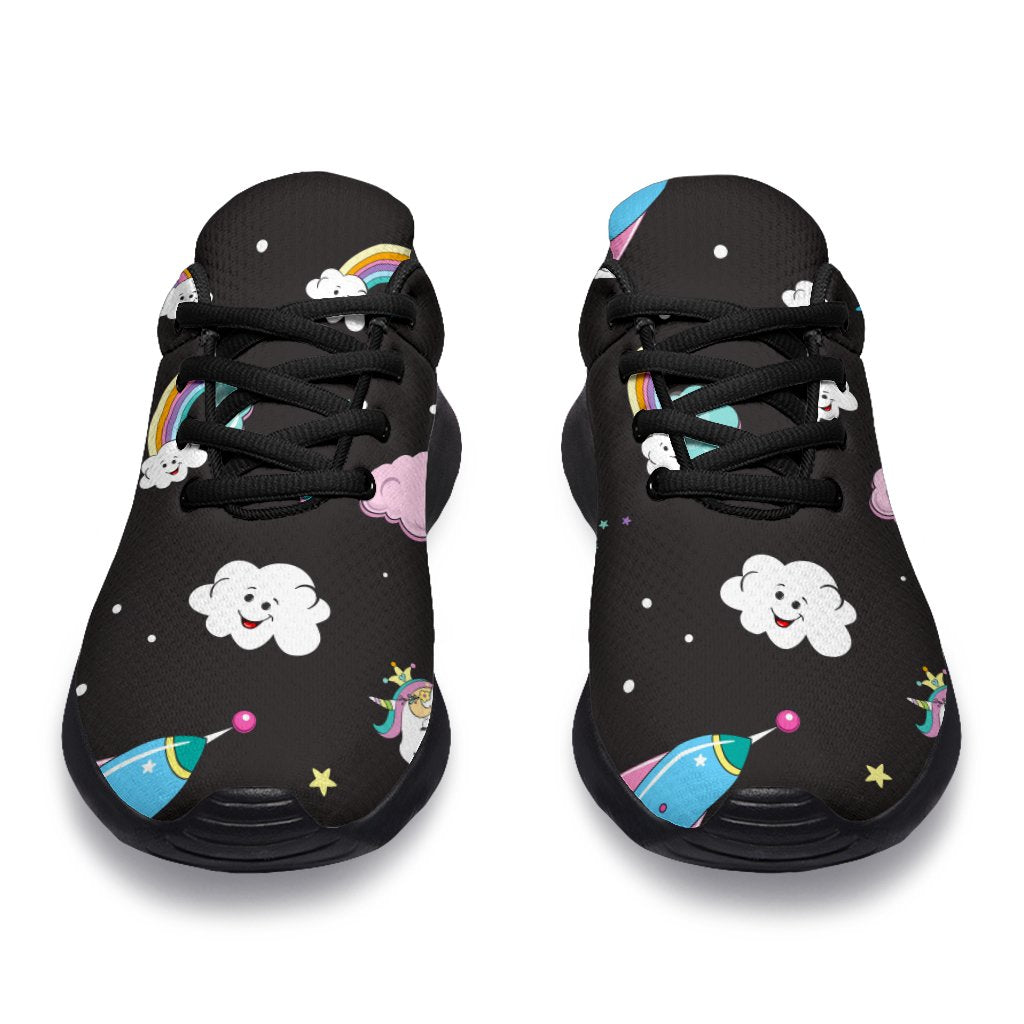 Star Space Unicorn Pattern Print Sport Shoes GearFrost