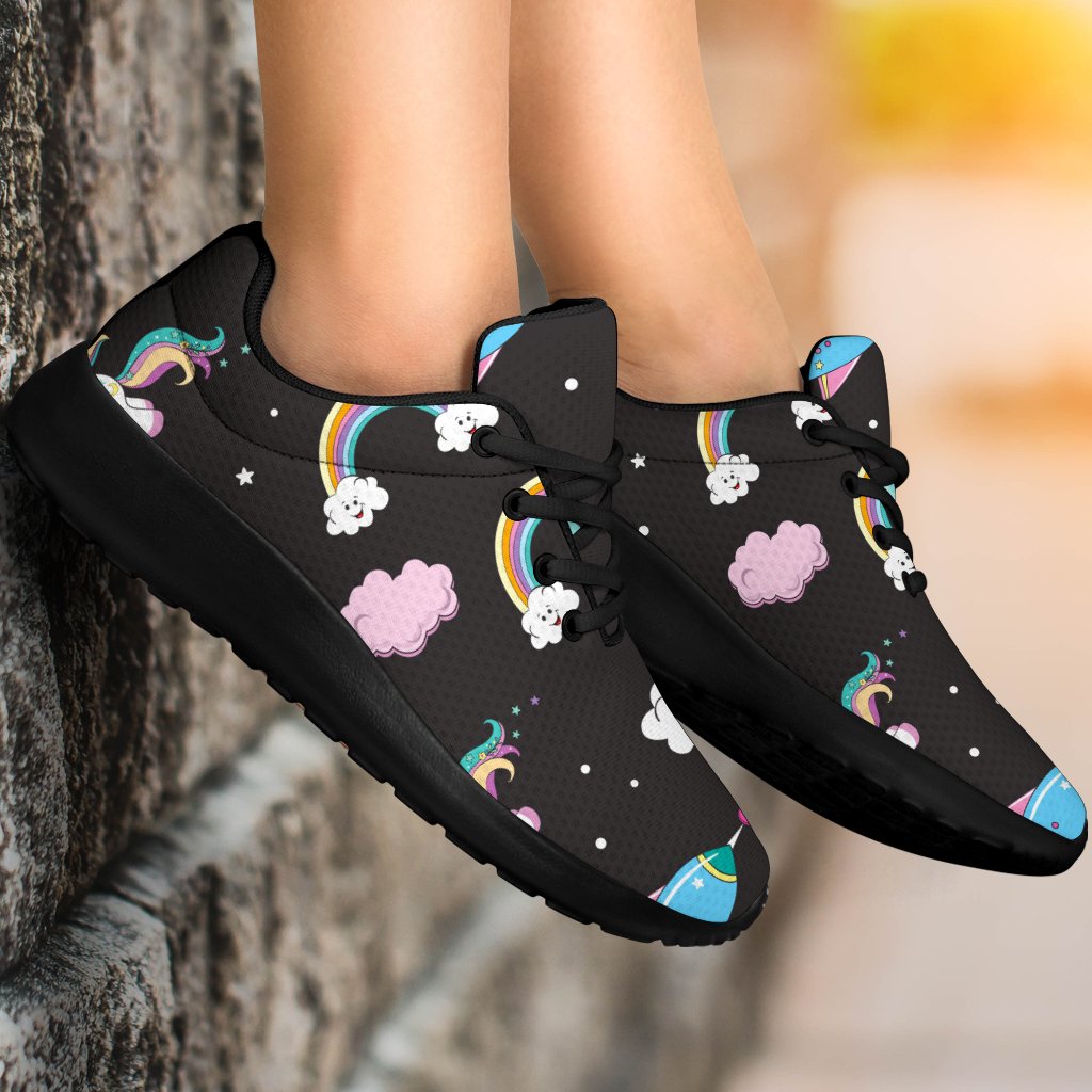 Star Space Unicorn Pattern Print Sport Shoes GearFrost