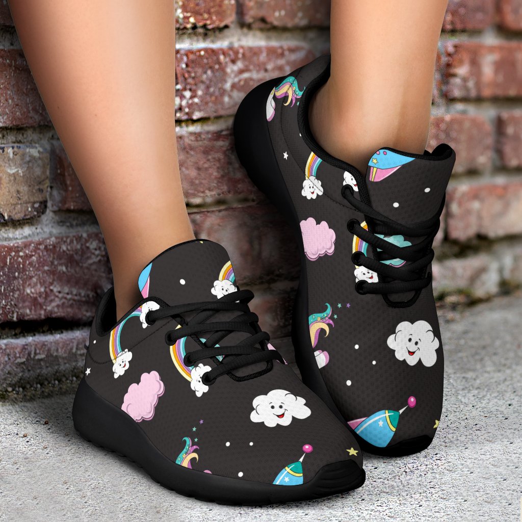 Star Space Unicorn Pattern Print Sport Shoes GearFrost