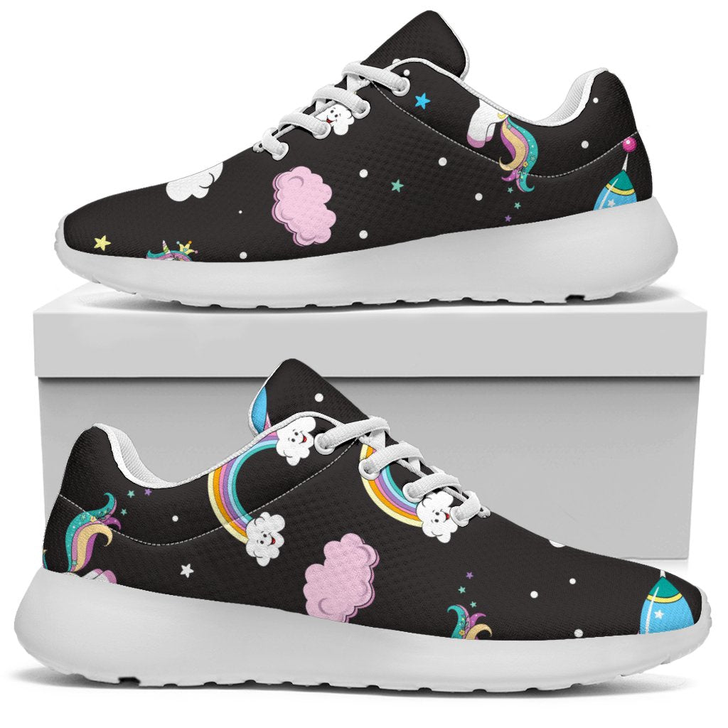 Star Space Unicorn Pattern Print Sport Shoes GearFrost