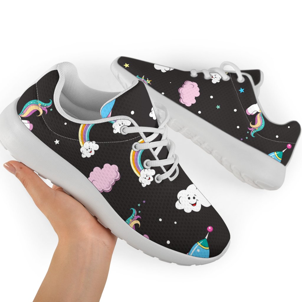 Star Space Unicorn Pattern Print Sport Shoes GearFrost