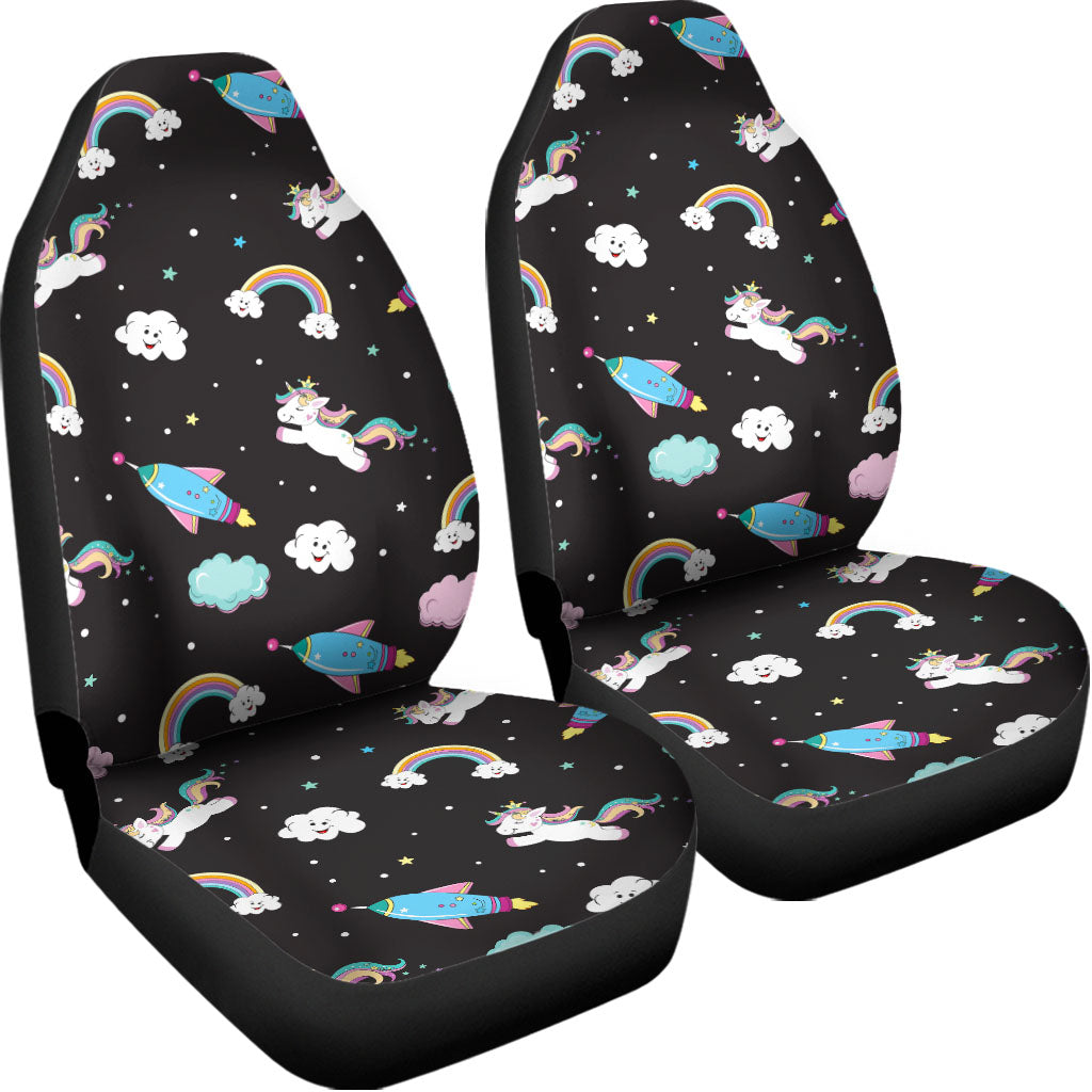 Star Space Unicorn Pattern Print Universal Fit Car Seat Covers