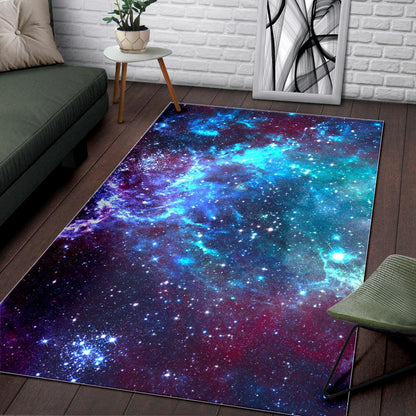Starfield Nebula Galaxy Space Print Area Rug GearFrost