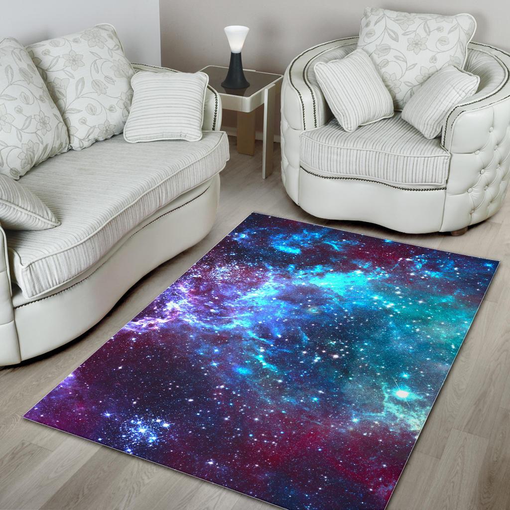 Starfield Nebula Galaxy Space Print Area Rug GearFrost