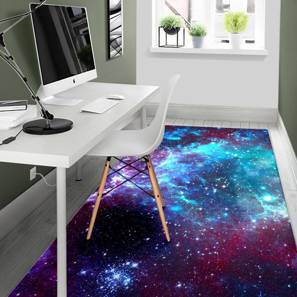 Starfield Nebula Galaxy Space Print Area Rug GearFrost