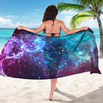 Starfield Nebula Galaxy Space Print Beach Sarong Wrap
