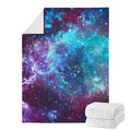 Starfield Nebula Galaxy Space Print Blanket