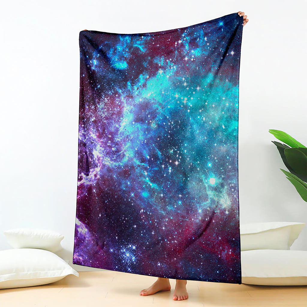 Starfield Nebula Galaxy Space Print Blanket
