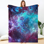 Starfield Nebula Galaxy Space Print Blanket