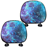 Starfield Nebula Galaxy Space Print Car Headrest Covers