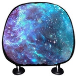 Starfield Nebula Galaxy Space Print Car Headrest Covers