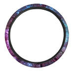 Starfield Nebula Galaxy Space Print Car Steering Wheel Cover