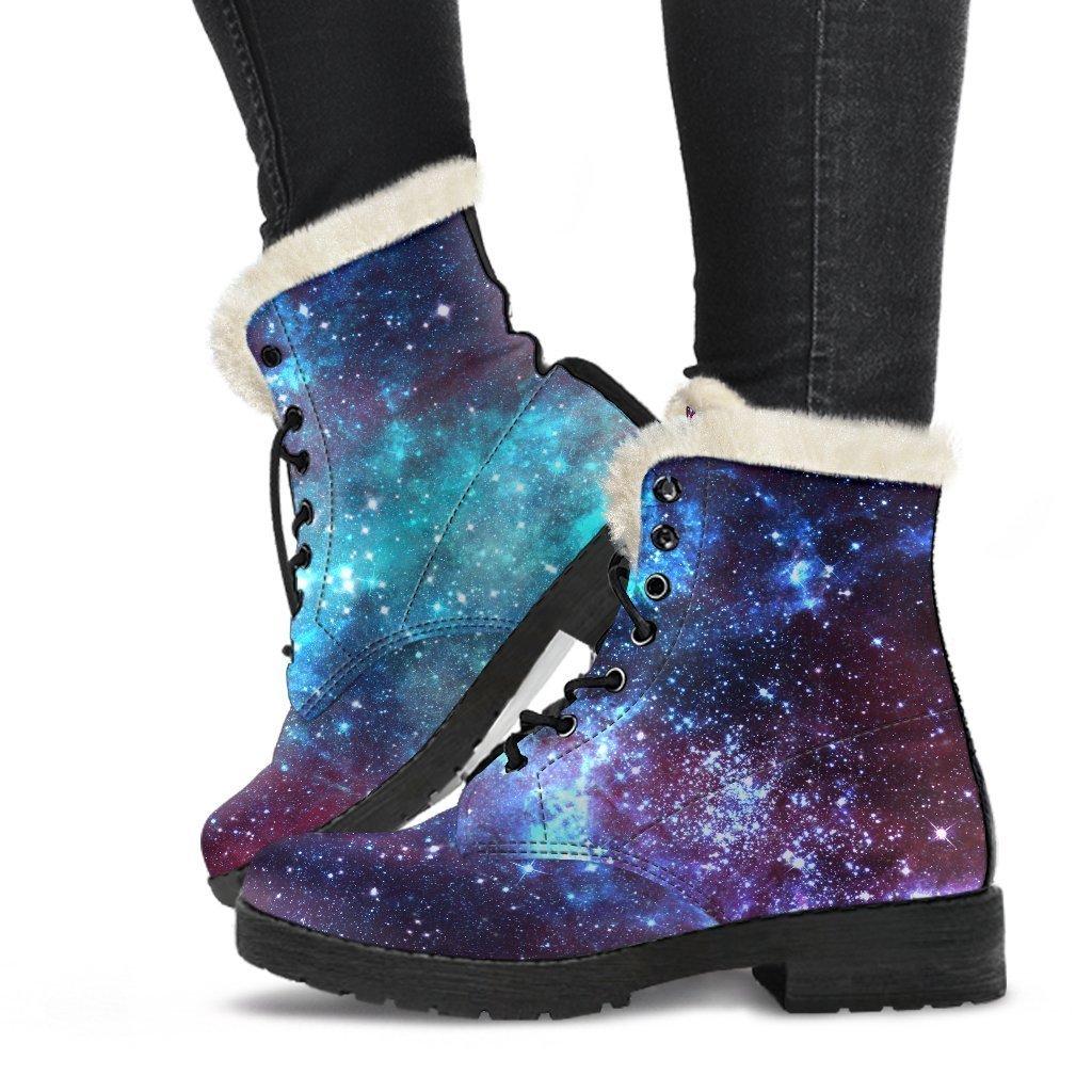 Starfield Nebula Galaxy Space Print Comfy Boots GearFrost