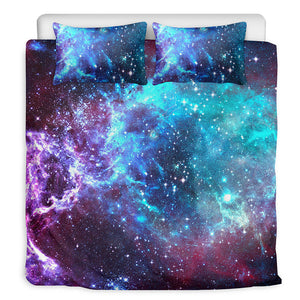 Starfield Nebula Galaxy Space Print Duvet Cover Bedding Set