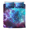 Starfield Nebula Galaxy Space Print Duvet Cover Bedding Set