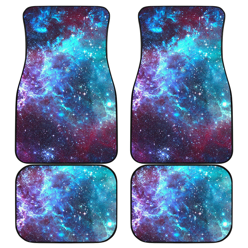 Starfield Nebula Galaxy Space Print Front and Back Car Floor Mats