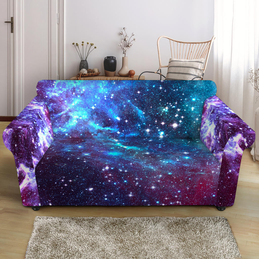 Starfield Nebula Galaxy Space Print Loveseat Slipcover