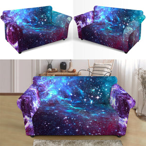 Starfield Nebula Galaxy Space Print Loveseat Slipcover