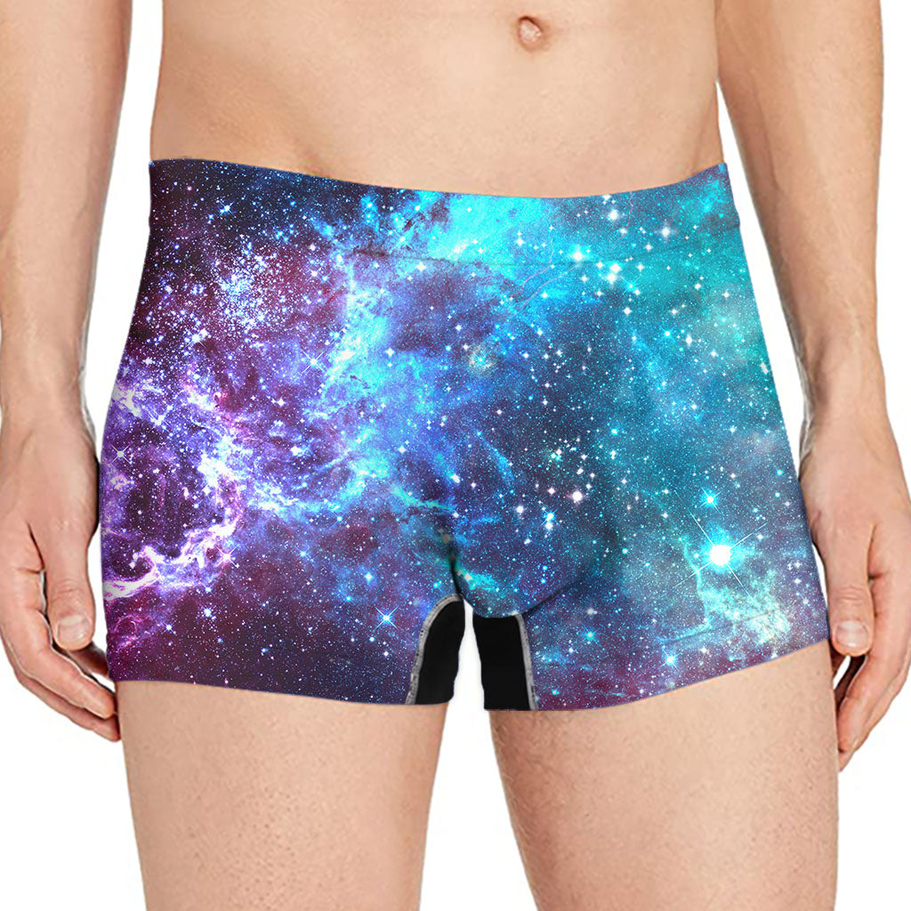 Starfield Nebula Galaxy Space Print Men's Boxer Briefs