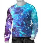 Starfield Nebula Galaxy Space Print Men's Crewneck Sweatshirt GearFrost
