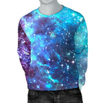 Starfield Nebula Galaxy Space Print Men's Crewneck Sweatshirt GearFrost