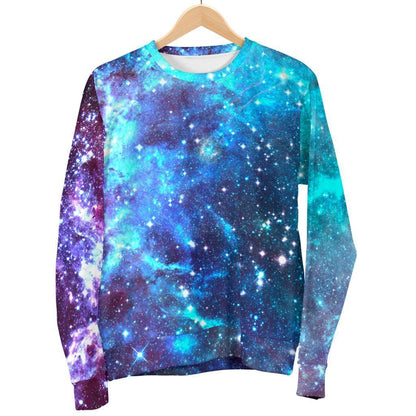 Starfield Nebula Galaxy Space Print Men's Crewneck Sweatshirt GearFrost