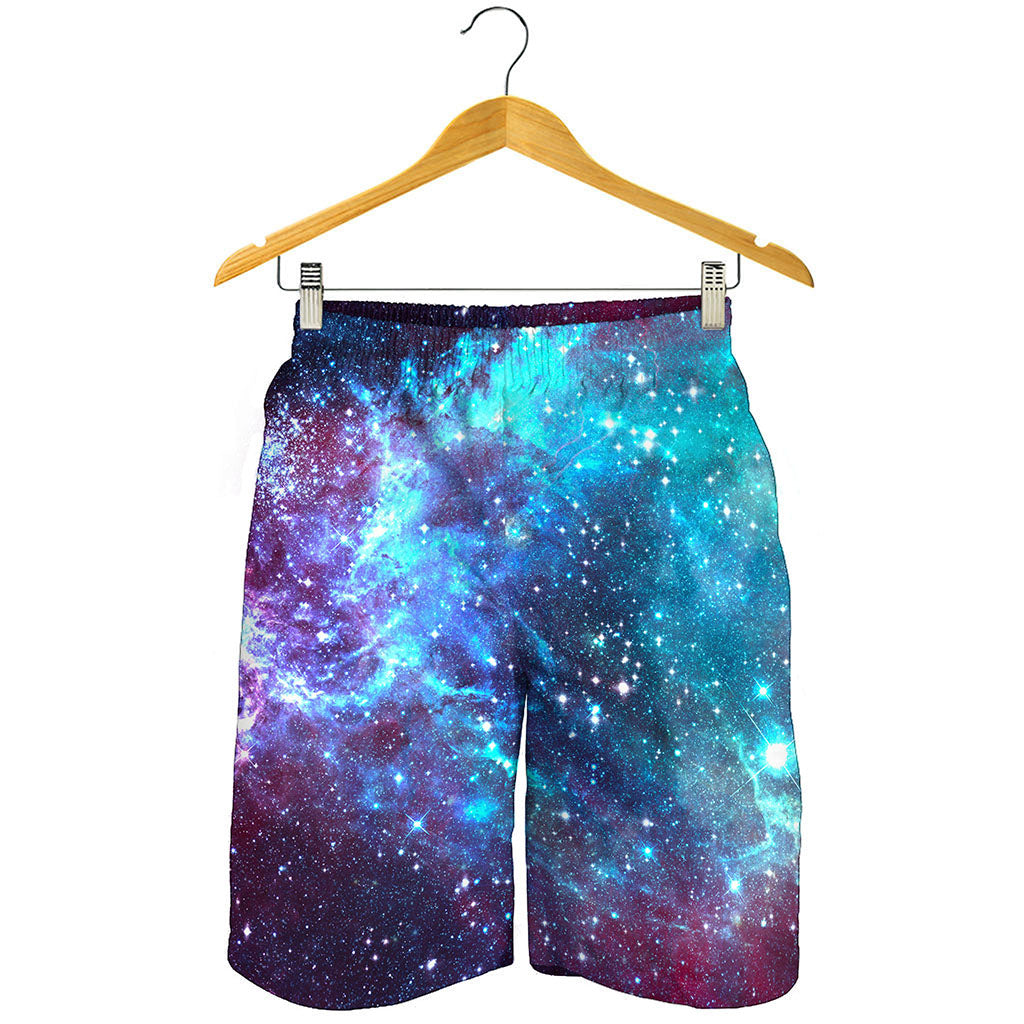 Starfield Nebula Galaxy Space Print Men's Shorts