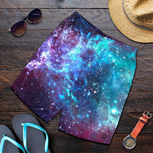 Starfield Nebula Galaxy Space Print Men's Shorts