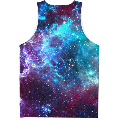 Starfield Nebula Galaxy Space Print Men's Tank Top