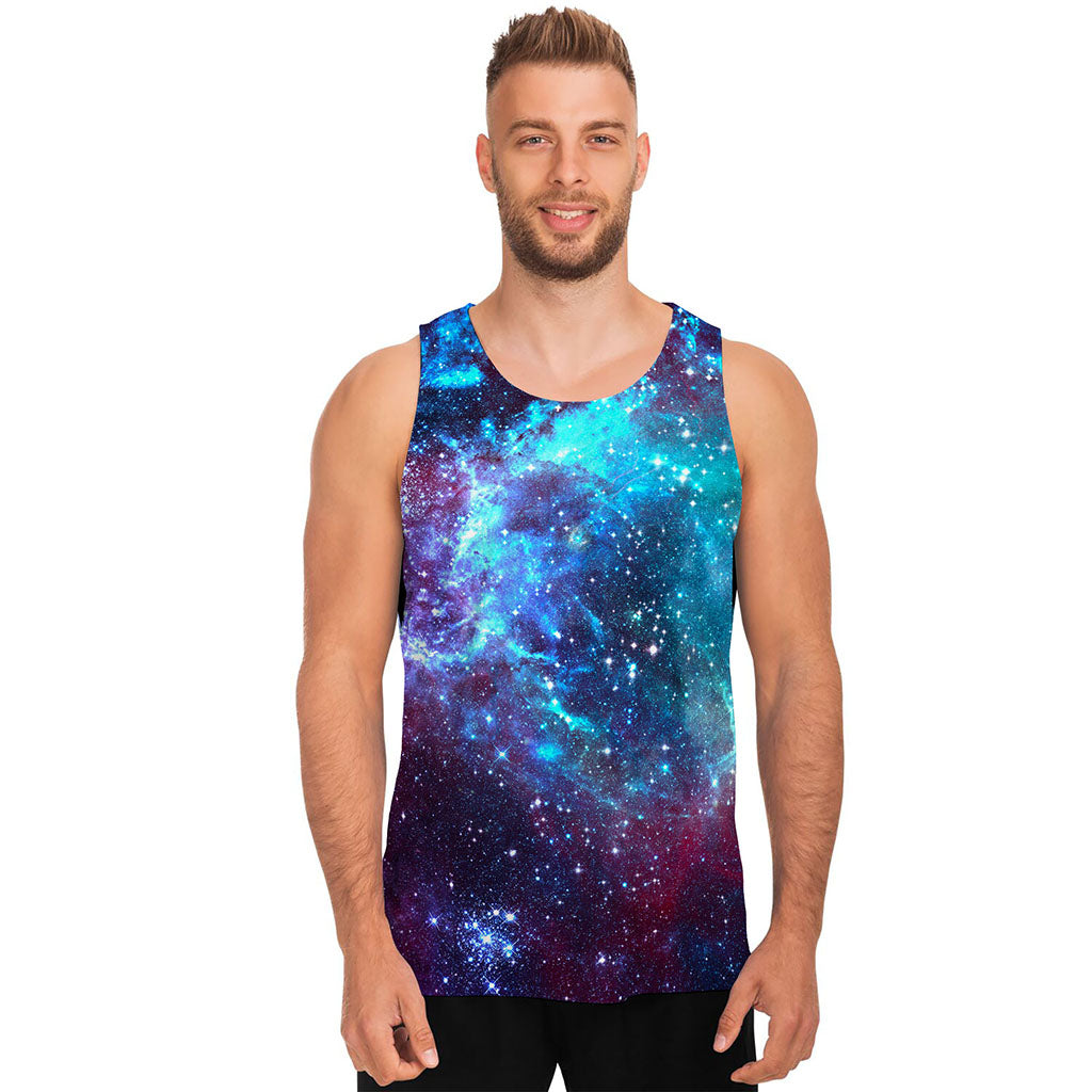 Starfield Nebula Galaxy Space Print Men's Tank Top