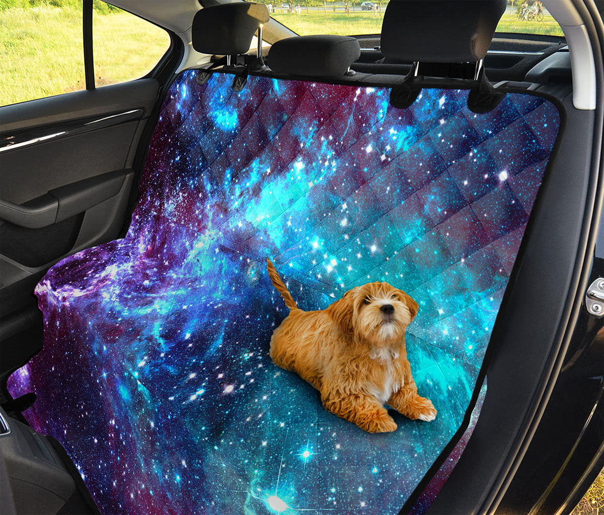 Starfield Nebula Galaxy Space Print Pet Car Back Seat Cover