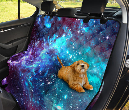 Starfield Nebula Galaxy Space Print Pet Car Back Seat Cover