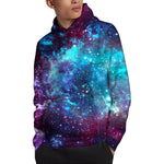 Starfield Nebula Galaxy Space Print Pullover Hoodie