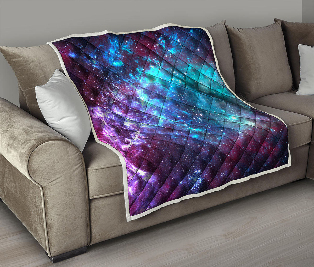 Starfield Nebula Galaxy Space Print Quilt