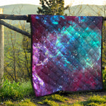 Starfield Nebula Galaxy Space Print Quilt