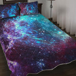 Starfield Nebula Galaxy Space Print Quilt Bed Set