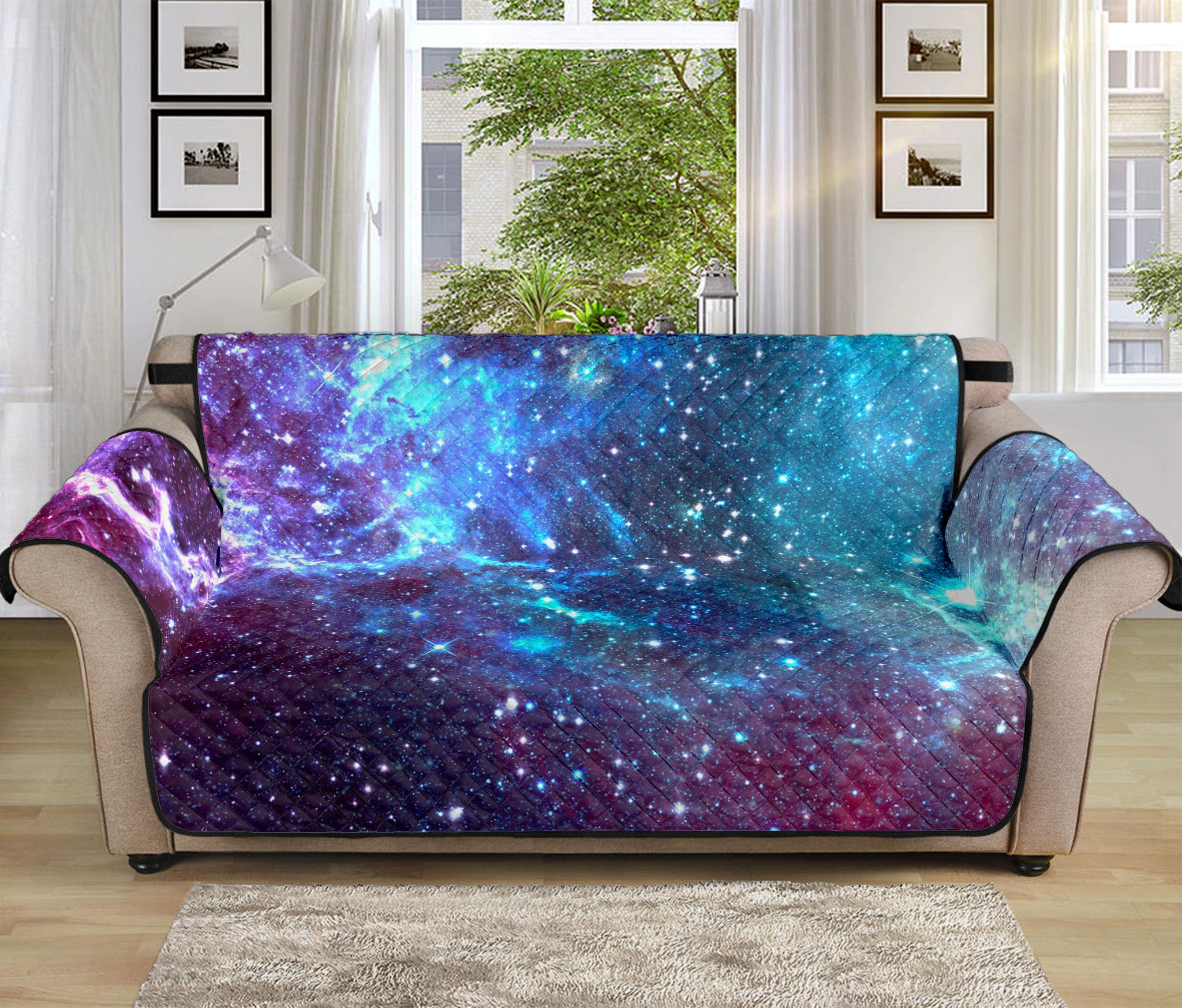 Starfield Nebula Galaxy Space Print Sofa Protector