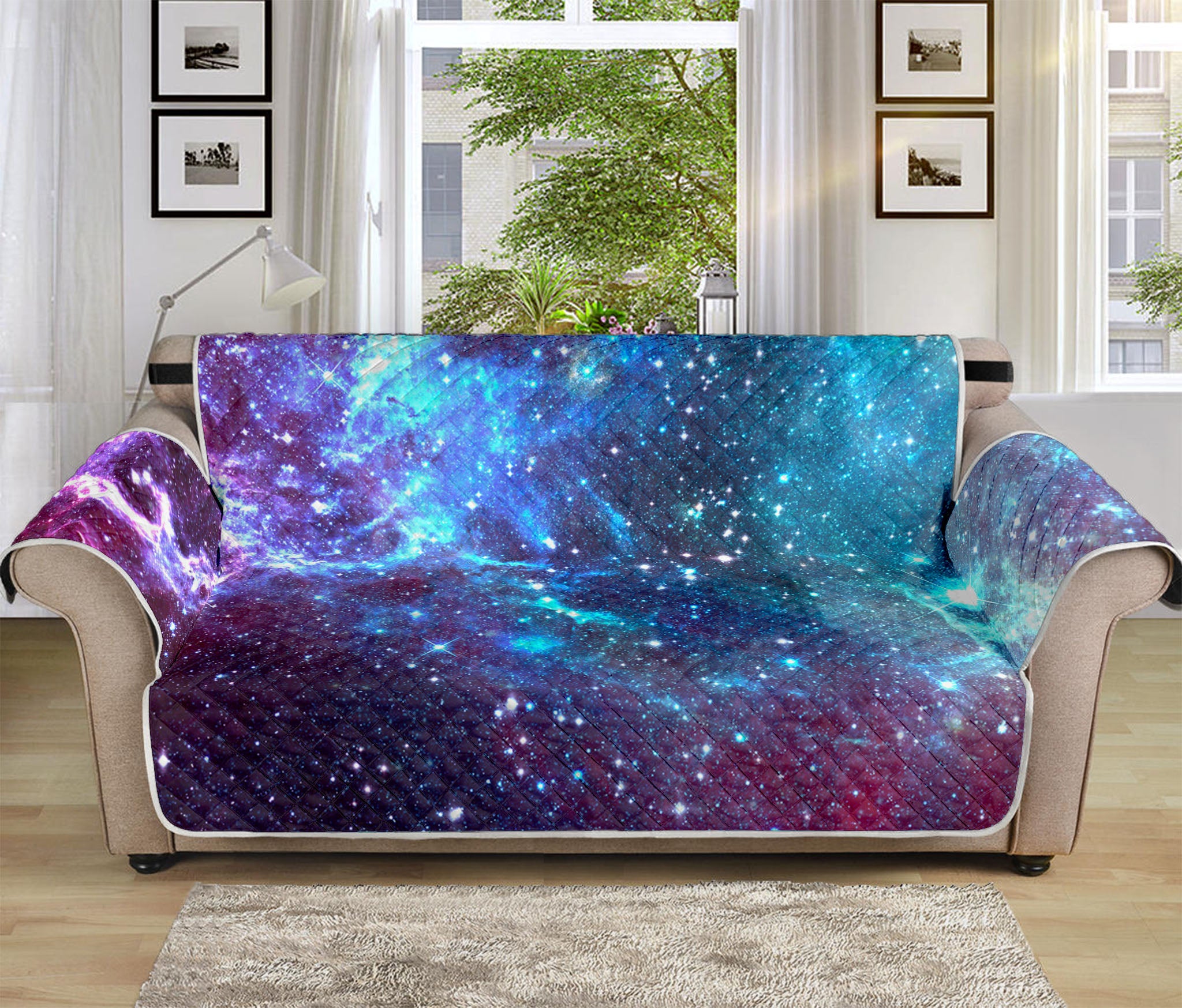 Starfield Nebula Galaxy Space Print Sofa Protector