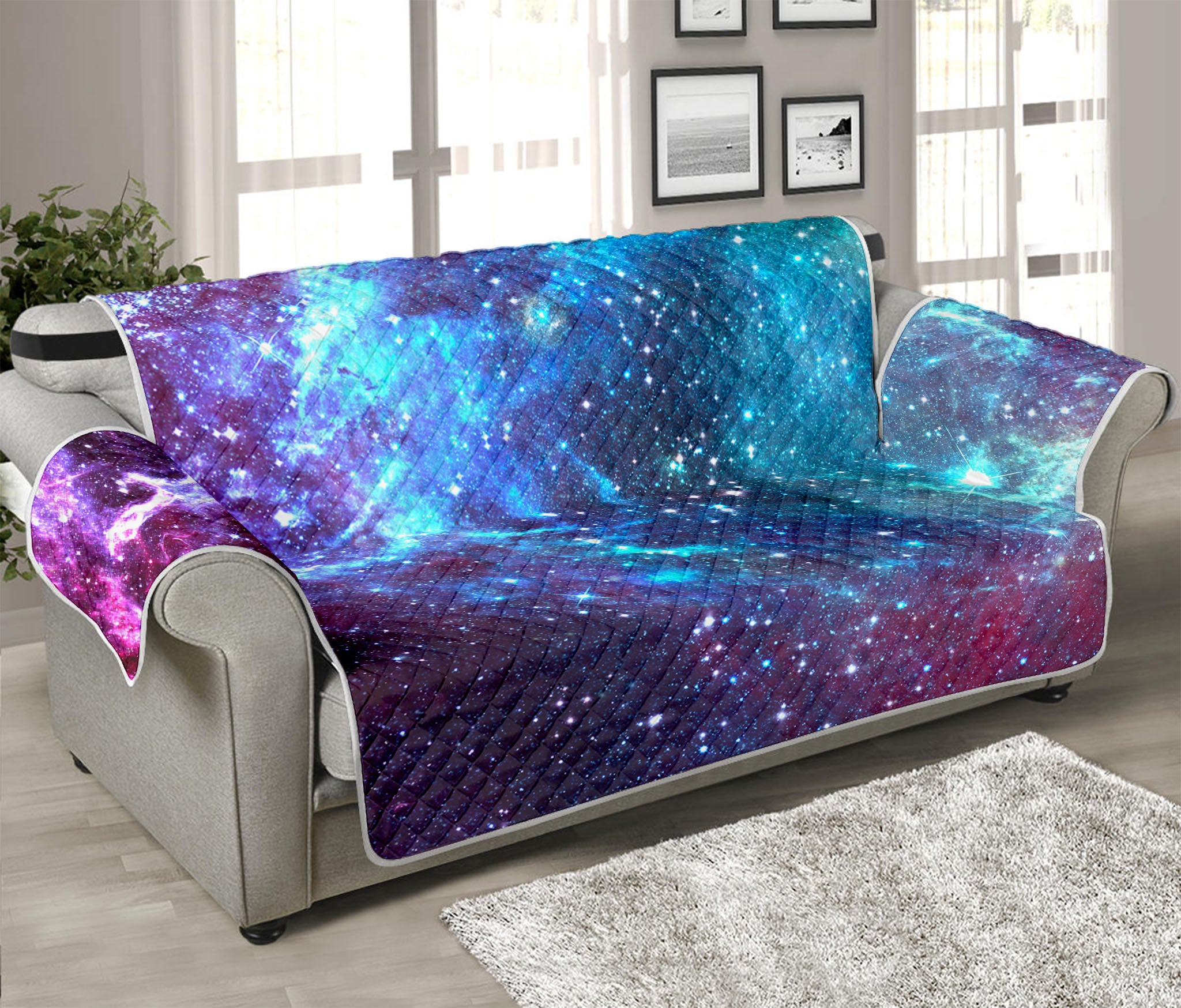 Starfield Nebula Galaxy Space Print Sofa Protector