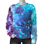 Starfield Nebula Galaxy Space Print Women's Crewneck Sweatshirt GearFrost