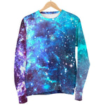 Starfield Nebula Galaxy Space Print Women's Crewneck Sweatshirt GearFrost