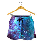 Starfield Nebula Galaxy Space Print Women's Shorts