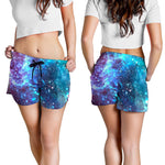 Starfield Nebula Galaxy Space Print Women's Shorts