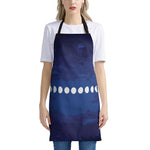 Starry Sky Lunar Phase Print Apron