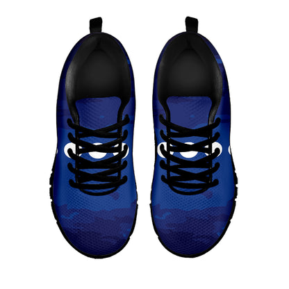 Starry Sky Lunar Phase Print Black Sneakers