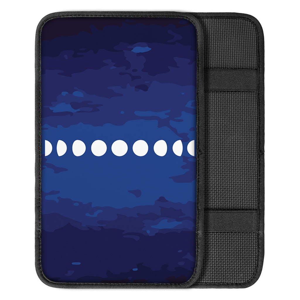Starry Sky Lunar Phase Print Car Center Console Cover